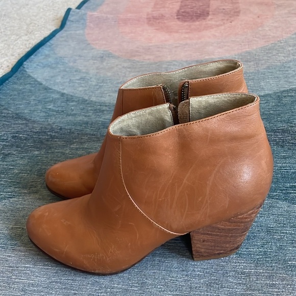 Fortress Of Inca Anthropologie Leather Western Ankle Booties - Picture 2 of 14